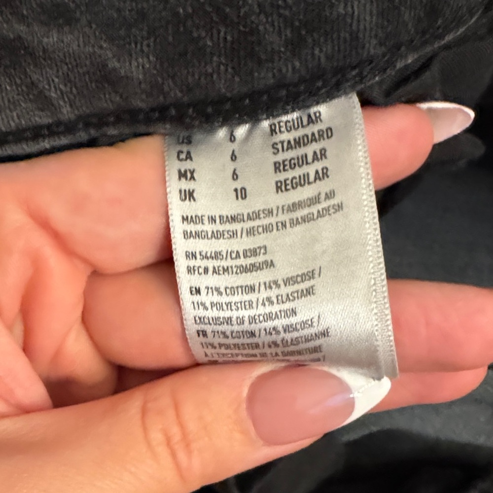 American Eagle Outfitters Dark Gray Skinny Jeans - Picture 4 of 5